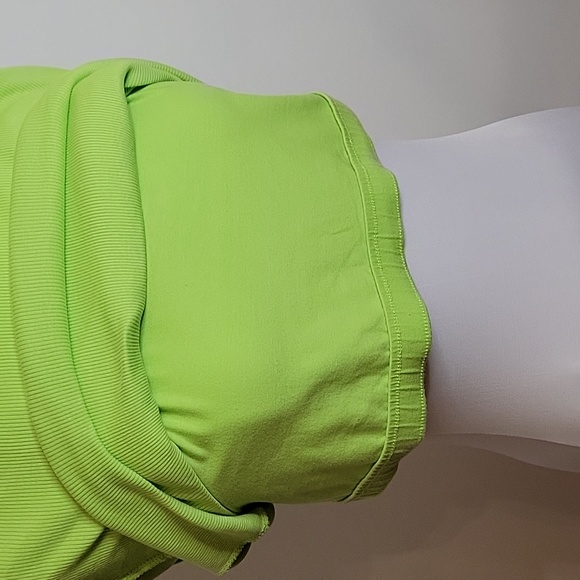 Nike neon lime green ribbed tank top with built in sports bra womens size XL - Picture 6 of 9